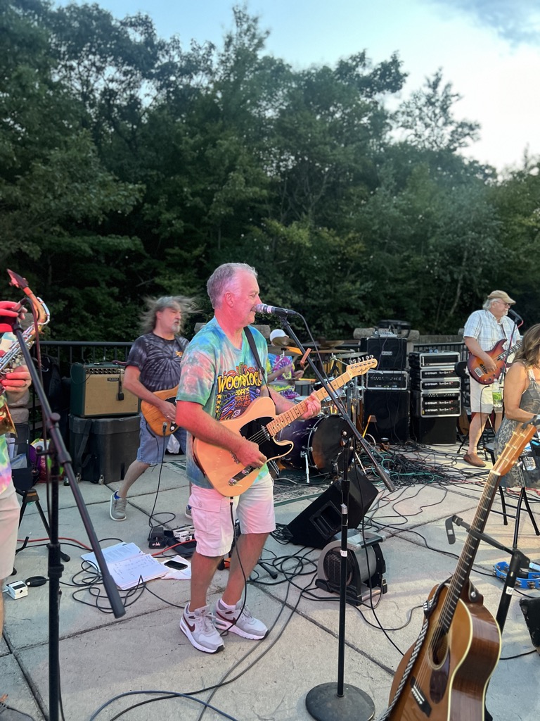 Becky and the Beasts band playing on stage